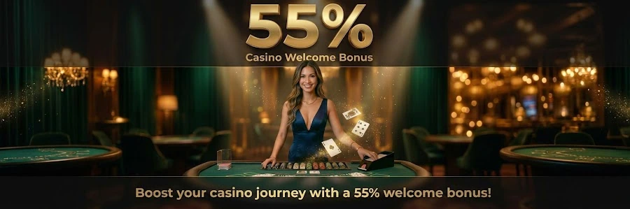 ozwin365ph 55% live casino welcome bonus